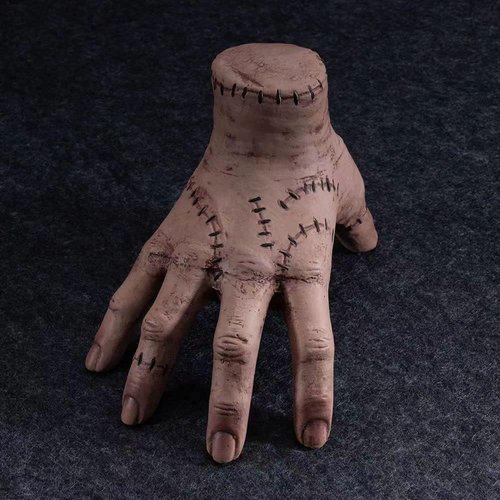 Rercarre Wednesday Addams Family Thing Hand, Cosplay Hand by Addams Family, Fake Hand Toys Scary Props Halloween Decorations Prop Movie