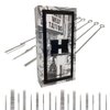 9RL #12 0.35mm 4.2mm Long Taper Professional Tattoo Needles On Bar #12 Gauge Precision Needle Magnum Shaders M1 Weaved Magnum