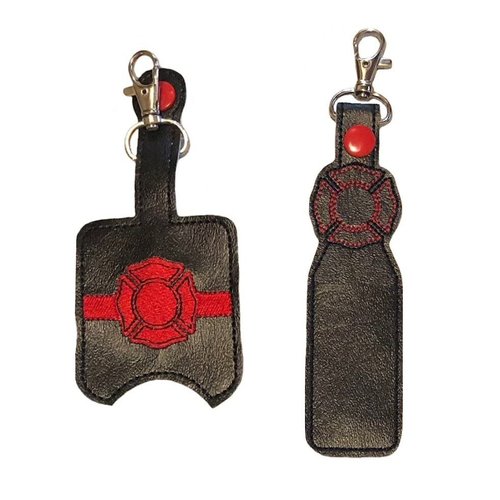 Firefighter Hand Sanitizer and/or Lip Balm Holder