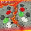 LITKO Skulls | Wound | Casualty | Death | Board Game | Role Play Game | Miniature Wargames | Compatible with Dungeons & Dragons, 40K | Pack of 10 (Varity Pack)