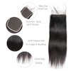 Beauhair Straight 3 Bundles with Closure Virgin Hair Free Part (14 16 18 with 14inch), 100% Unprocessed Remy Brazilian Human Hair Extensions, Hair Weft Weave With Lace Closure, Natural Color