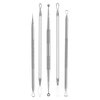 Blackhead Remover,Acne Treatment,Pimple Popper,Face Skin Care Kit,Professional Comedone Blemish, Zit, Whitehead Scar Extractor, 5 Piece Surgical Grade Stainless Steel Tools & Travel Case (Silver)