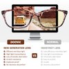 DOOViC 4 Pack Computer Reading Glasses Blue Light Blocking Anti Eyestrain Spring Hinge Stylish Readers for Women 1.00 Strength