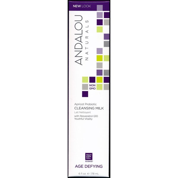 Andalou Naturals Facial Care Apricot Probiotic Cleansing Milk 6 fl. oz. Cleansers - 2pc