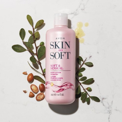 Avon Skin So Soft Soft & Sensual Body Lotion 11.8 fl oz. Skin So Soft Original Body Lotion Skin Nourishment and Moisturizer - 1 Pack