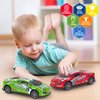 7 Inch Race Toy Cars for Toddler Boys Girls Friction Powered Push and Go Trucks Car Toys for Kids Ages 3 4 5 6 Year Old Birthday Gifts Christmas Stocking Stuffers