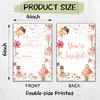 Sahjzk Magical Garden Princess Style Fill-In Birthday Invites(4"x6"), Fairy Birthday Invitations with Envelopes(20-Pack), Birthday Party Supplies for Girls, Teen, Kids-A14
