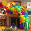 Mexican Fiesta Balloon Party Decorations 132pcs Fiesta Balloon Arch Garland Kit Llama Cactus Sombrero Balloons for Cinco De Mayo Loteria Taco Twosday Mexican Fiesta Decorations Party Supplies
