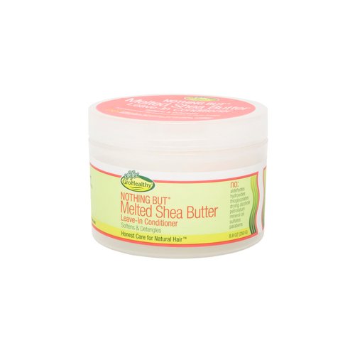 NOTHING BUT Melted Shea Butter Leave-In Conditioner - Sulfate-Free Hair Cream Softens, Detangles and Seals In Moisture for All Types of Healthy, Curls, Color-Safe - 8.8 oz (Pack of 1)