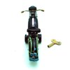 Charmgle Retro Wind-Up Adult Collection Toy, Motorcycle Toy Photography Props, Spring Tin Toys Decoration Black