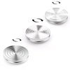 TOMAZON Kinetic Desk Spinning Toy, Stainless Steel Rotating Motion Coin, Optical Illusion Spinning Top for Office Anxiety Stress Relief, Portable ADHD Little Fidget Toys Gift for Adults & Kids(3 Pack)