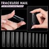 AORAEM Extra Long Square Full Cover Nail Tips 240PCS XXXL Clear Full Cover Fake Nails False Nails 12 Sizes Tapered Square Press on Fake Nail Tips for Acrylic Nails Salons Home DIY with Box