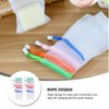 20 PCS Multicolor Exfoliating Mesh Soap Saver Pouch Bag Sack Bubble Foam Net Bags with Drawstring Soap Bags Face Cleansing Foaming Nets for Shower Foaming, 4.7 x 3.5 inche Easy to Store,Cleansers
