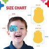 OPTHOPATCH Kids Eye Patches - Fun Boys Design - 90+10 Bonus Latex Free Hypoallergenic Cotton Extra Sensitive Adhesive Bandages for Amblyopia & Cross Eye-3 Reward Chart Posters by Defined Vision