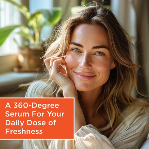 Terrafique Vitamin C E Ferulic Acid Serum - Vitamin C Boosting Serum - Anti Aging Vitamin C Serum with Niacinamide - Hydrating Serum for All Skin Types - 1 Fl Oz