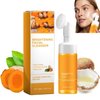 BeiBreeze Turmeric Facial Cleanser, Turmeric Face Wash, Foaming Facial Cleanser, Deep cleansing of facial skin, Turmeric Foaming Cleanser for All Skin