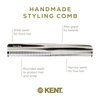 Kent 6T G Fine and Wide Tooth Hair Comb-Handmade Styling Comb for Hair Care, Barber and Beard Comb For Men -Grooming Hair Comb for Men, Woman and Kids- Hair Care for Wet or Dry, Medium to Thick Hair