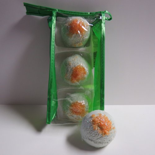 Bath Bomb Products - Bubble Bath Truffles: Cucumber/Melon 3 Bubble Bath Truffles by Dead Sea Spa Care, Bubble Bath, Bubble Truffles, Bath Truffle