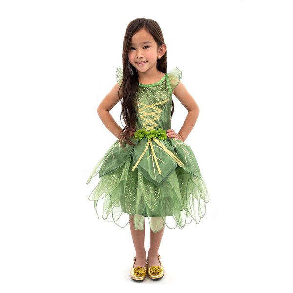 Little Adventures Pixie Tinkerbell Princess Dress Up Costume - Machine Washable Child Pretend Play Dress with No Glitter (SMALL 1-3 YEARS)