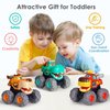 iPlay, iLearn Toddler Monster Truck Toys, Baby Cars for 1 2 3 Yr Old Boy, BigWheels Play Vehicles, Pull Back, Friction Powered, Push Go Animal Car, Cool Birthday Stocking Gifts 12 18 24 Month Kid Girl