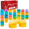 DIMROM 25Pcs Spring Rainbow Party Favor - Goodie Bags Stuffers Mini Party Favors Sensory Rainbow Toy Spring - Bulk Toys Small Toys Stress Relief Items