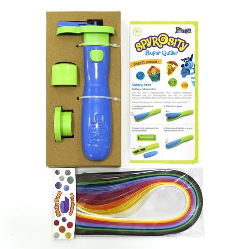 Quill On Spyrosity Super Quiller with Electric Quilling Tool | Paper Quilling Kit | Crafts for Girls Ages 8-12 | Craft Kit | 8 Year Old Girl Birthday Gift