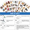 Dog Temporary Tattoos, Dog Waterproof Temporary Tattoo Stickers for Birthday Decorations, Party Supplies Party Favors, School Rewards Gifts