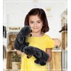 DolliBu Black Bear Plush Hand Puppet for Kids - Soft Plush Stuffed Animal Hand Puppet Toy, Puppet Show Games Puppet Theaters for Kids, Adult Cute Puppets Educational Toy to Teach Children & Toddlers