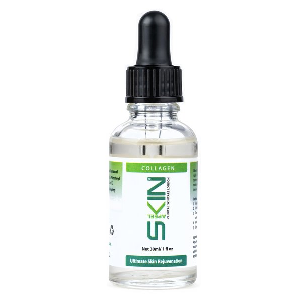 Skinapeel Collagen Serum 30ml 1 fl. oz Clinical Skincare London Made In UK- Use With Micro Needle Derma Roller and Stamp