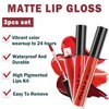 IONSGAKO 3PCS Dark Purple Blue Black Matte Liquid Lipstick Set Velvet Black Lip Gloss, Non-Stick Cup, Non-Fade Lip Stain Waterproof Long Lasting Lipstick for Halloween Goth Black Lip Makeup-Set 07