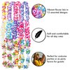 Millennial Essentials 12 Pack Thickened Hawaiian Leis Floral Necklace for Hula Dance Luau Party, Party Favors Celebrations and Decorations