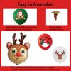 HADCKJA Reindeer Balloons Christmas Party Supplies Christmas Balloons Reindeer Foil Balloon Christmas Latex Balloon for Christmas Party Decorations Christmas Theme Birthday Decorations 15Pcs