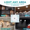Brilliant Evolution Ultra Thin Wireless LED Touch Lights Stick On, 2pk - LED Under Cabinet Lighting - Closet Lights - Puck Lights Battery Operated - Under Counter Lights - Stick On Push Lights