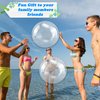 Octaday 14 Pack 16 Inch Inflatable Clear Beach Ball Transparent Beach Ball Swimming Pool Balls for Kids Adults Summer Beach Pool Party Favors