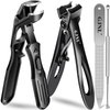 2024 Toenail Clippers for Thick Nails for Seniors, Popular Angled No Splash Self Collecting Fingernail with Catcher & 16mm Ultra Sharp Wide Jaw Nail Clippers for Men, Novelty Gifts for Men Women