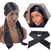 Wig Kit for Lace Front Wigs for Beginners 7Pcs, Lace Melting Elastic Band for Wigs, Edge Laying Scarf with Eyebrow Razors, Tweezers, Edge Brush, Wig Grip Headband, Mini Scissors, Wig Install Kit