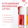 HINCE Vita Barrier Nourishing Lip Oil 02 Mandarin - Nourishing Lip Moisturizer for Dry Lips, Lip Plumper Gloss, Hydrating & Moisturizing Lip Glow Oil, Non-Sticky Long Lasting Lip Oil Gloss