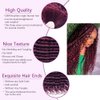 Human Braiding Hair For Boho Knotless Braids 100g Deep Wave Bulk Human Hair for Braiding No Weft Wet And Wavy Human Braiding Hair 100% Remy Human Hair Extensions (99J, 18 Inch)