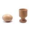 DANNI Montessori Exercise Ball and Egg Cup Set, Wooden Object Fitting Toy for Coordination, Early Education, Kids Basic Life Skills Practice, 2 Pieces