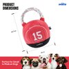 Pawty Dog Toys - Kettlebell Interactive Dog Toy - Parody Cute Plush Toy - Fetch & Tug of War - Parody Chew Toy - Cute Dog Gifts for Favorite Dog Birthday - Tough Chew Resistant Durable Strong Biters