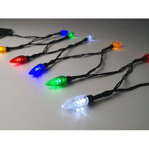 Holiday LED Christmas Lights Charging Cable, USB and Bulb Charger, 50 Inch 10 LED Multicolor Christmas Cable for Phone 5 5s 6 6plus 6s 6s Plus 7 7plus 8 8plus X XR XS XS Max 11Pro Max etc (2pcs)