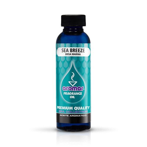 AROMAR Premium Fragrance Oil, Sea Breeze 2oz. Bottles. Long Lasting Aromatic Scent, Fresh and Revitalizing Aromatherapy for Living Room, Bedroom, and Kitchen