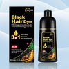 CSFDXD Black Hair Dye Shampoo for Gray Hair coverage,New Upgrade 3 In 1 Black Hair Dye –Herbal Black Hair Shampoo for Women & Men,Long Lasting Black Hair Color Shampoo