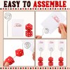 Rotatingpals 6 Pcs Dice Table Number Dice Place Card Holders Casino Game Kit Includes Table Number Cards Casino Place Card Holders Party Supplies Casino Wedding Decoration
