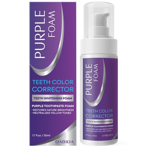 Purple Toothpaste for Teeth Whitening, Purple Teeth Whitening, V34 Colour Corrector serum, Purple Toothpaste, Color Corrector Purple Toothpaste, Purple Teeth Whitening Toothpaste