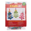 Baker Ross AW993 Christmas Tree Ornament Sewing Kits - Pack Of 3, Festive Arts And Crafts, Christmas Craft Kits for Kids