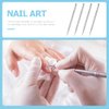 Beavorty 4pcs Nail Art Pusher Metal Nail Sticks Diy Nail Art Tool Pedicure Tools Cuticle Trimmer Cuticle Peeler Nail Cleaner Valid Nail Cuticle Pusher Stick Manicure Stainless Steel