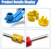 16PCS Car AC Fuel Line Disconnect Removal Tool Set with Storage Box, Valve Core Remover Tool Kit for 1/4 5/16 3/8 1/2 5/8 3/4 7/8 Inch Master Quick Disconnect Tool Kit for Auto Repair Tools