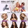 Auto Hair Iron, Cordless Auto Hair Curler Rotating Automatic Curling Iron with 3 Temps Portable Rechargeable Barrel Hair Wave Wand Fast Heating Spin Curling Irons for Styling
