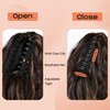 SEIKEA 18" Highlight Ponytail Extension, PT002 Tia Claw Long Multi Layered Fluffy Thick Wavy Jaw Clip in Fake Pony Tails Fake Hair Soft Natural Hairpiece Chocolate Brown Caramel Blonde Highlights